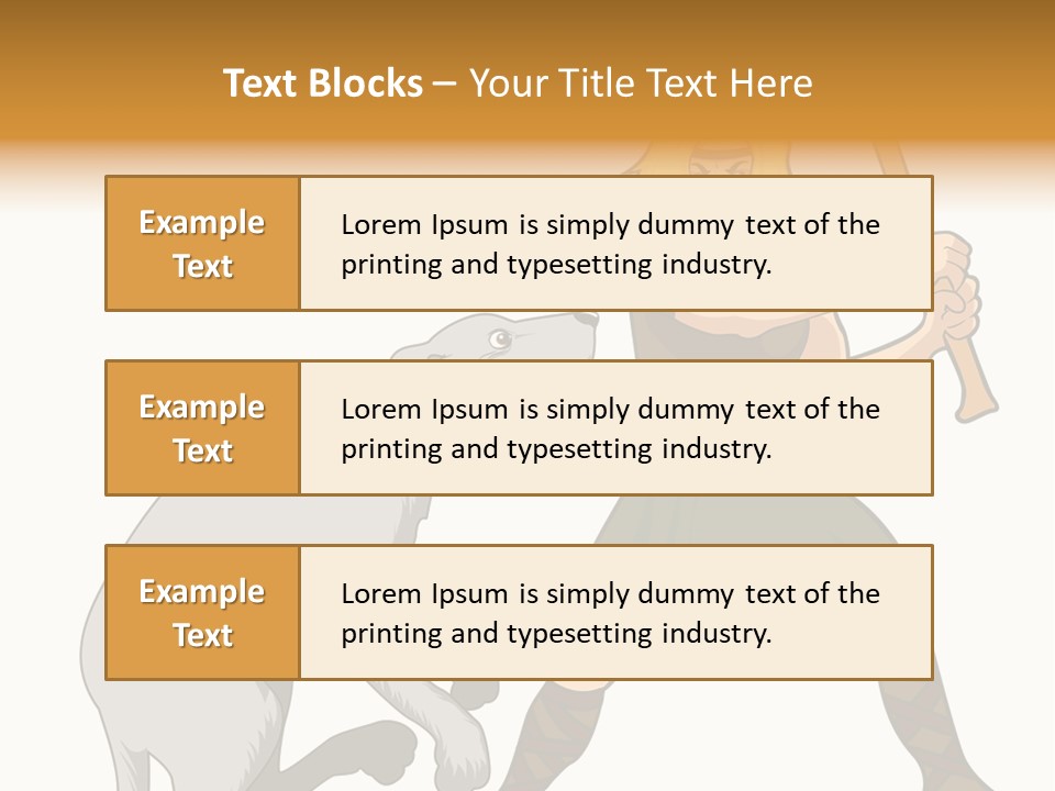 Cu Chulainn Brave Kilt PowerPoint Template