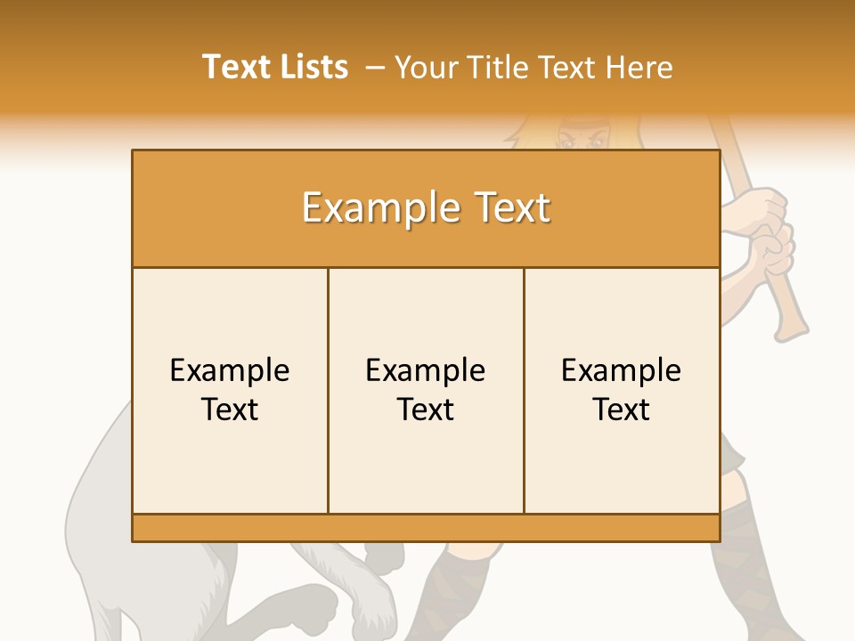 Cu Chulainn Brave Kilt PowerPoint Template