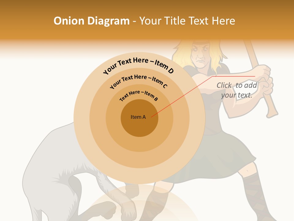 Cu Chulainn Brave Kilt PowerPoint Template