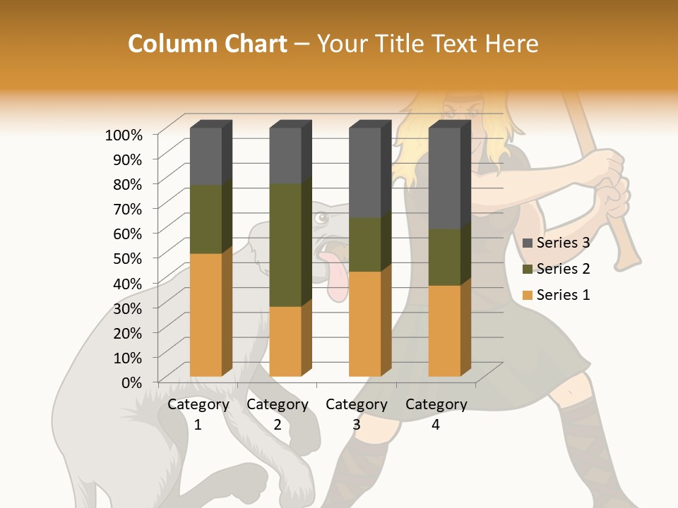 Cu Chulainn Brave Kilt PowerPoint Template