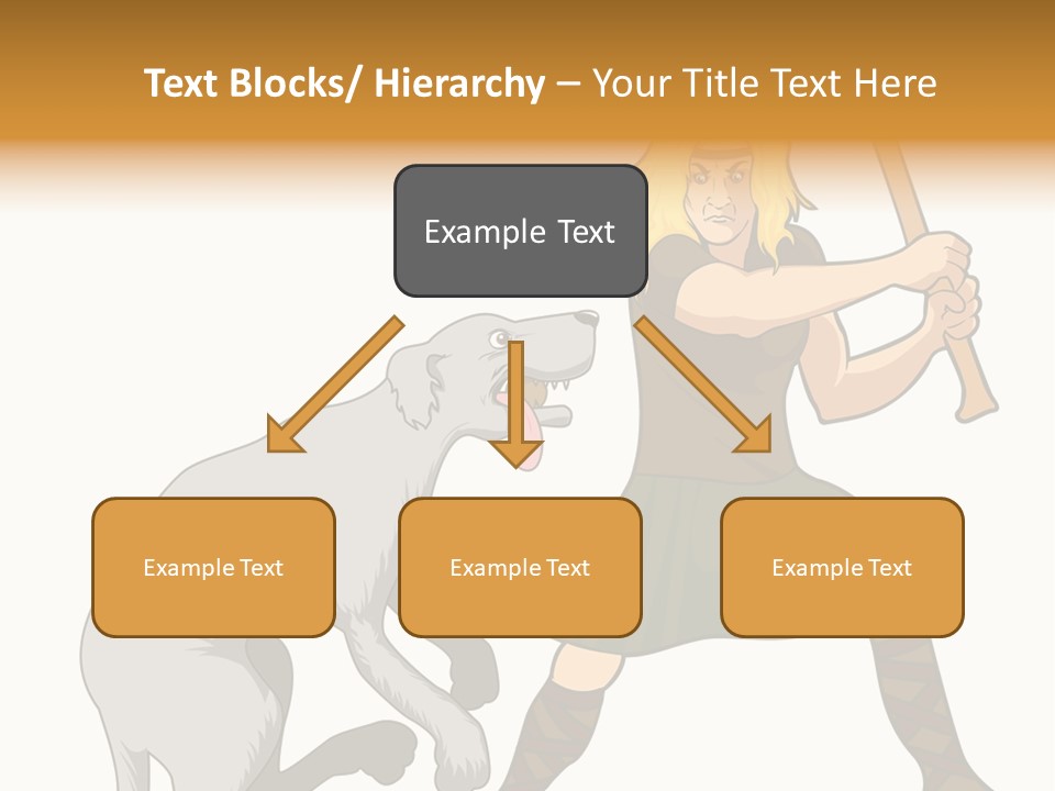 Cu Chulainn Brave Kilt PowerPoint Template