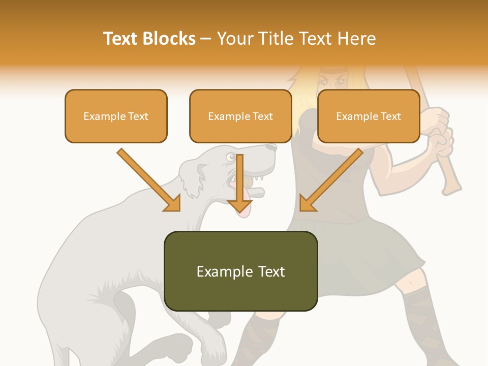 Cu Chulainn Brave Kilt PowerPoint Template