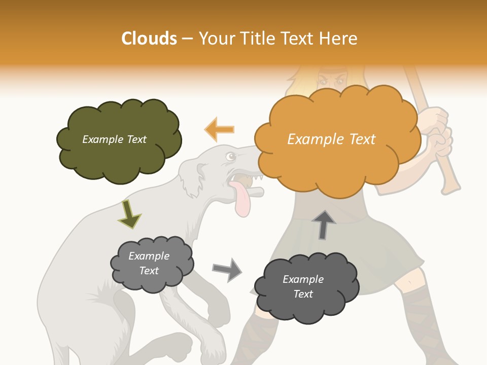 Cu Chulainn Brave Kilt PowerPoint Template