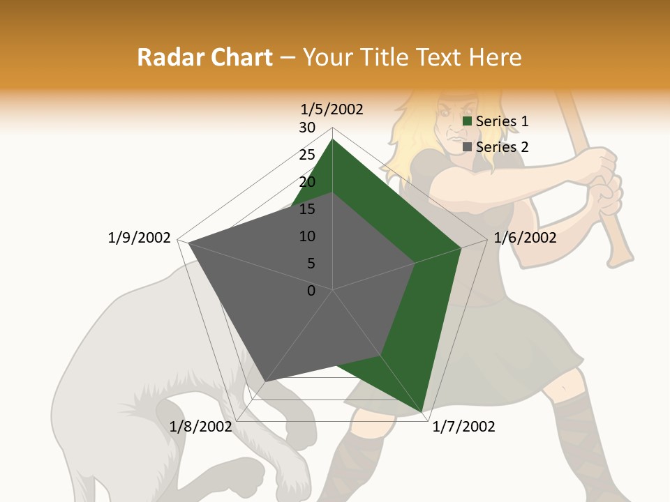 Cu Chulainn Brave Kilt PowerPoint Template