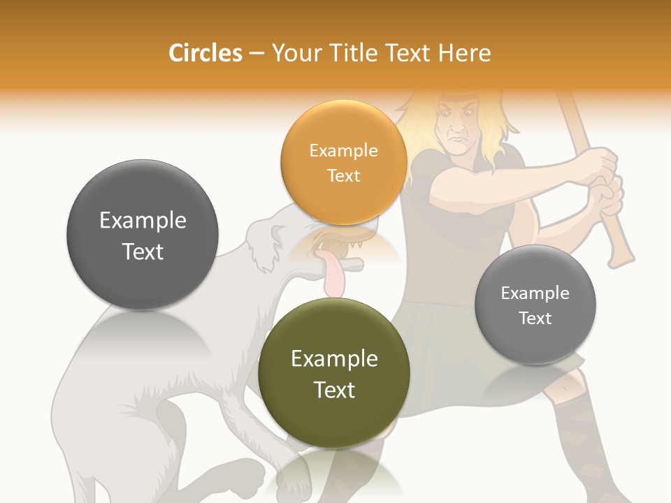 Cu Chulainn Brave Kilt PowerPoint Template