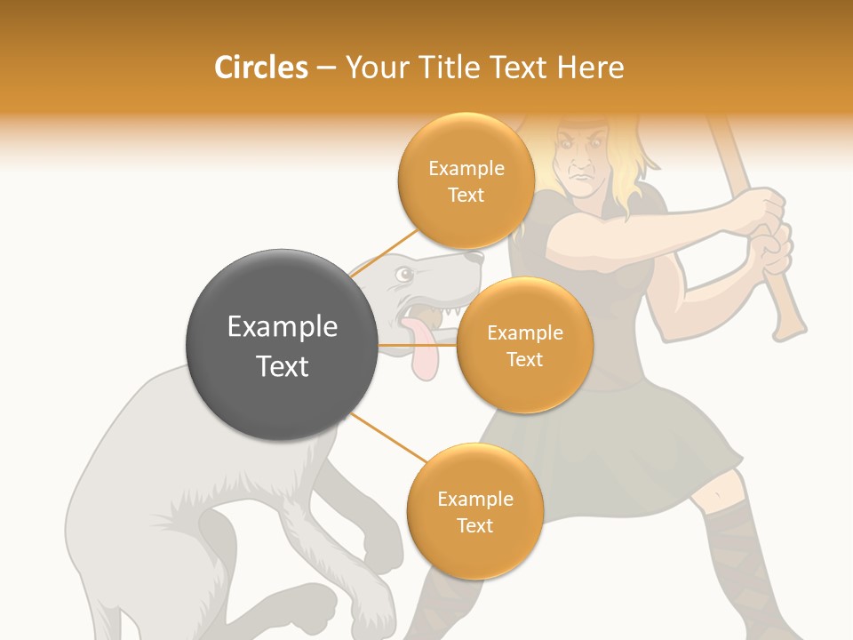 Cu Chulainn Brave Kilt PowerPoint Template