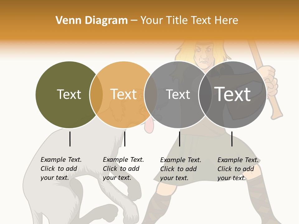 Cu Chulainn Brave Kilt PowerPoint Template