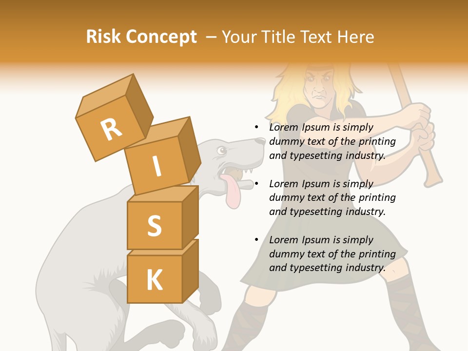 Cu Chulainn Brave Kilt PowerPoint Template