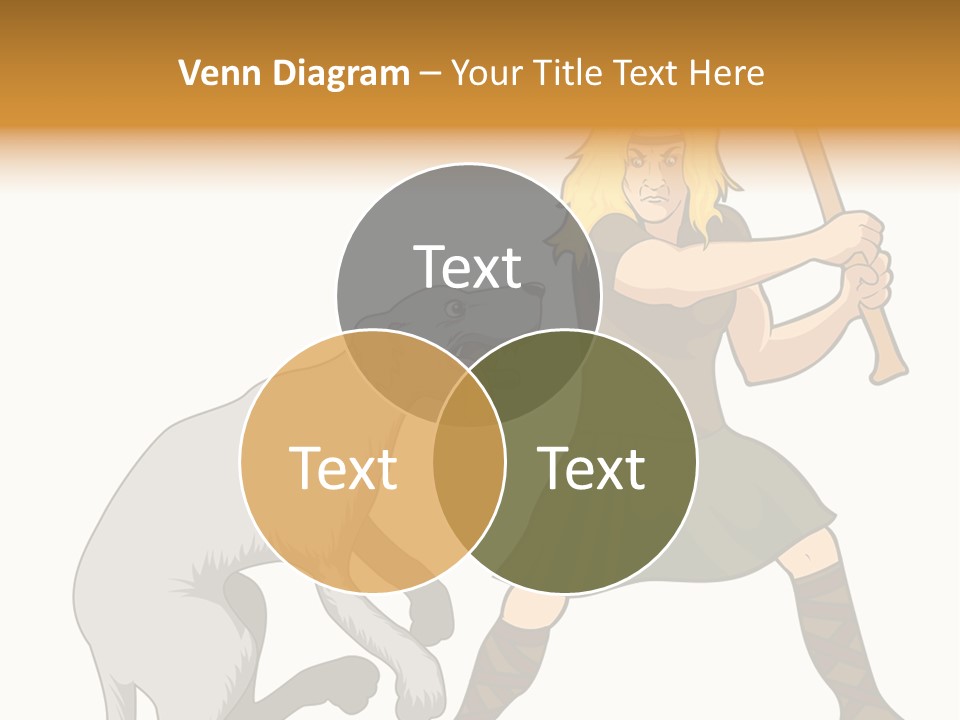 Cu Chulainn Brave Kilt PowerPoint Template