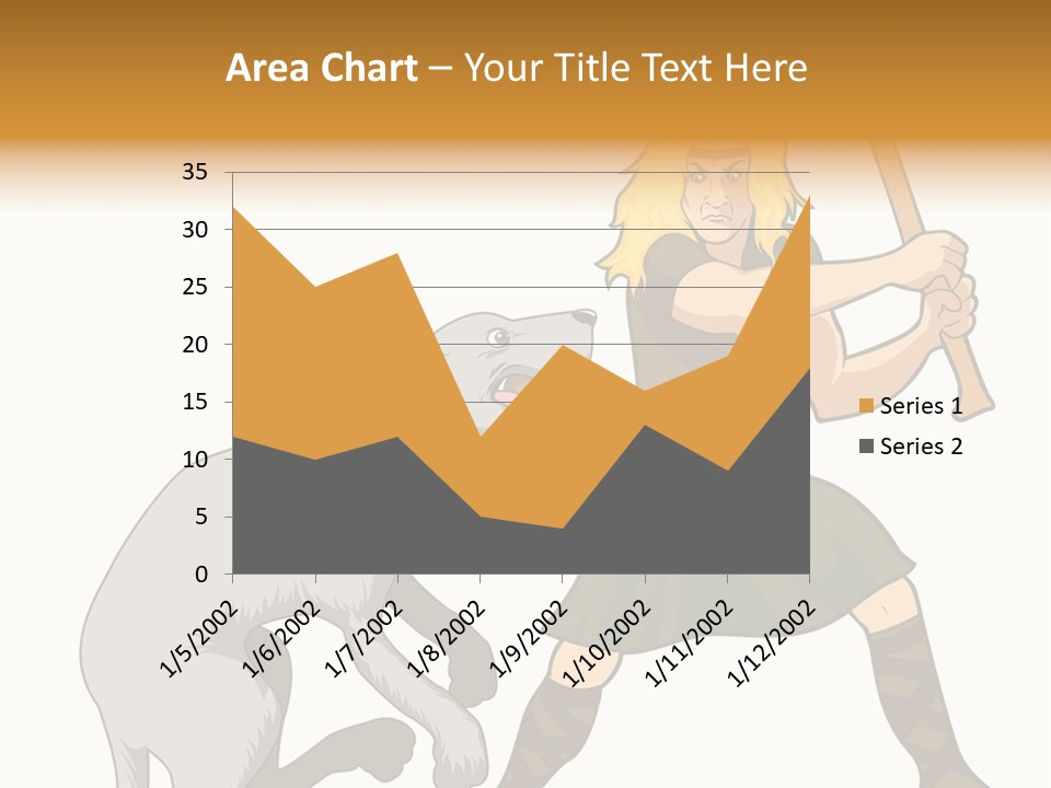 Cu Chulainn Brave Kilt PowerPoint Template