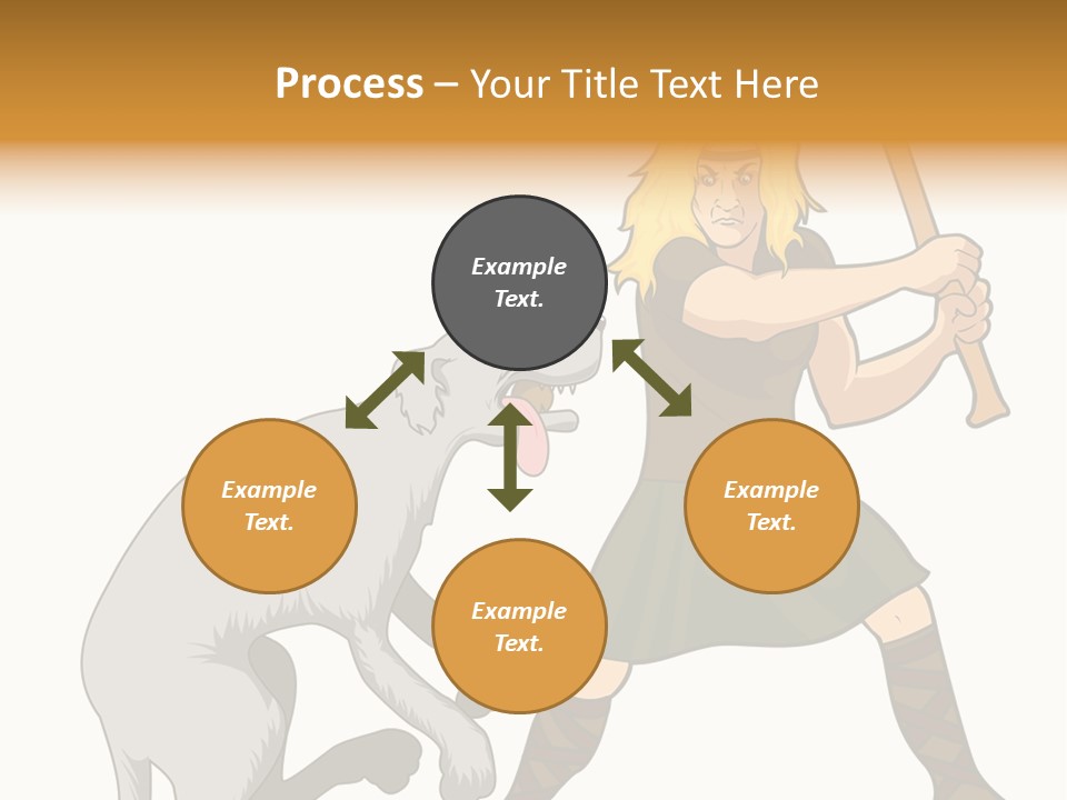 Cu Chulainn Brave Kilt PowerPoint Template