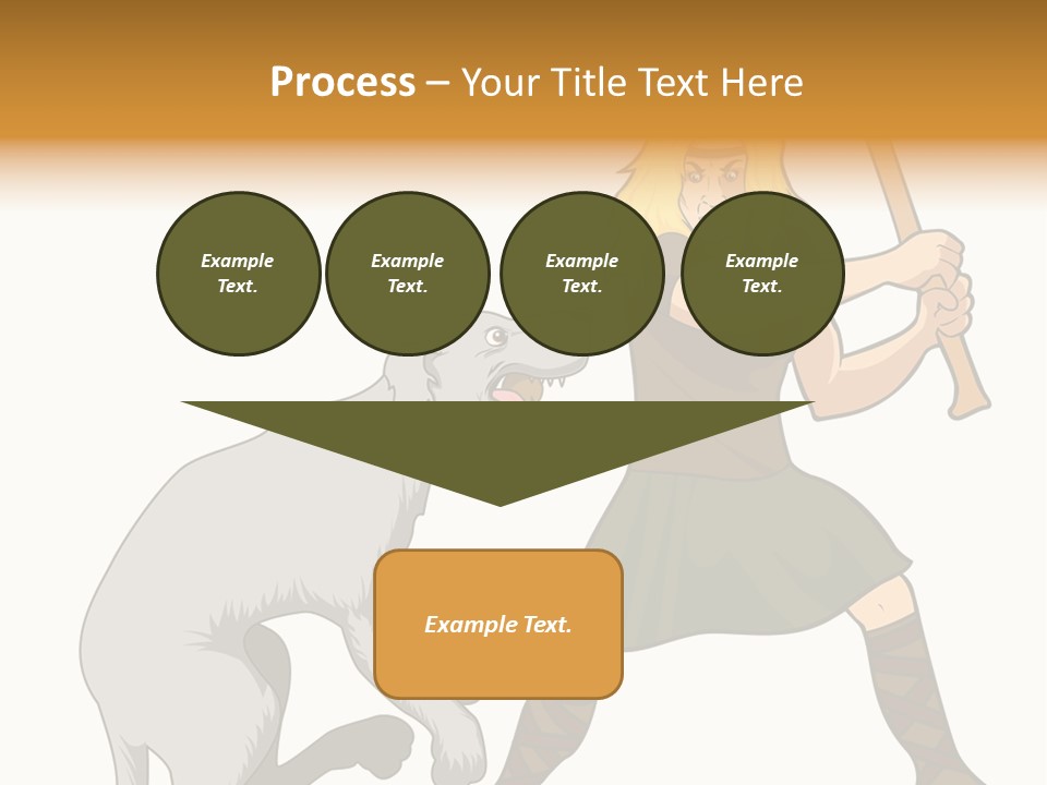 Cu Chulainn Brave Kilt PowerPoint Template