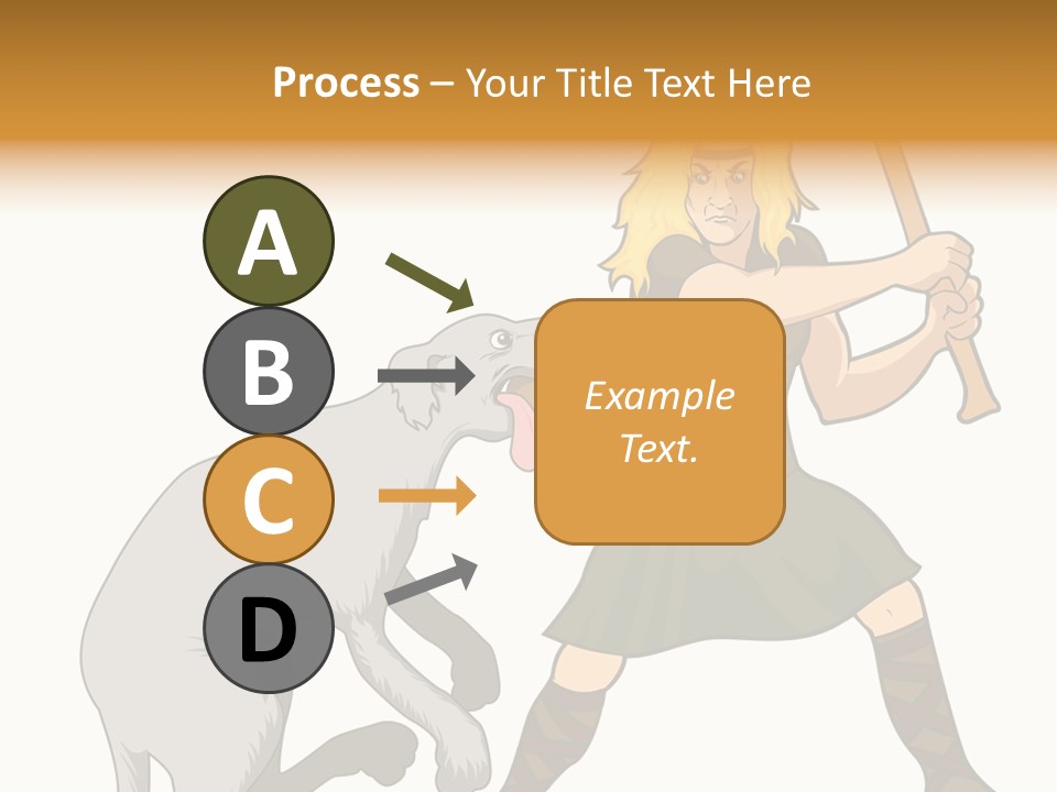 Cu Chulainn Brave Kilt PowerPoint Template