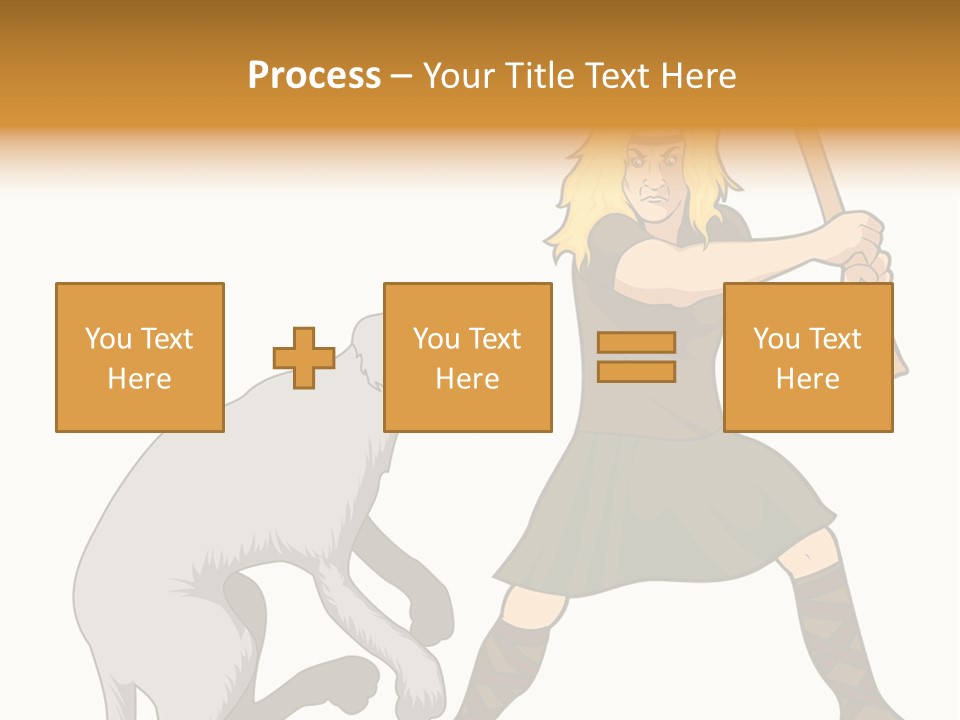 Cu Chulainn Brave Kilt PowerPoint Template