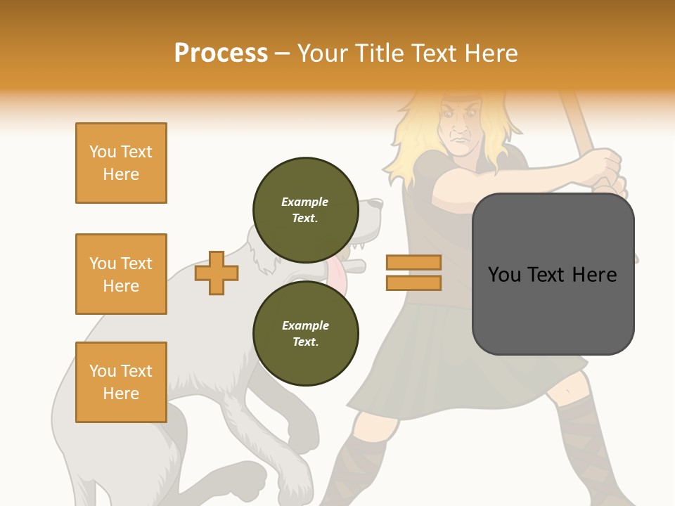 Cu Chulainn Brave Kilt PowerPoint Template