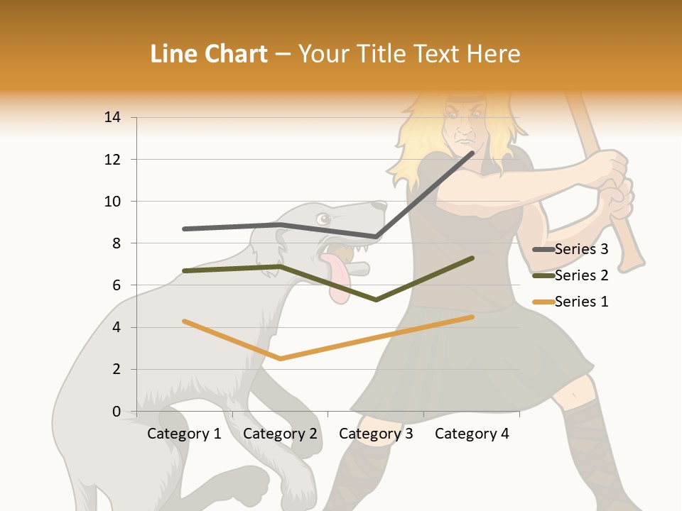 Cu Chulainn Brave Kilt PowerPoint Template