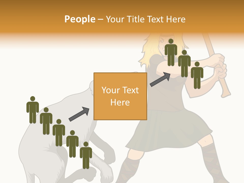 Cu Chulainn Brave Kilt PowerPoint Template