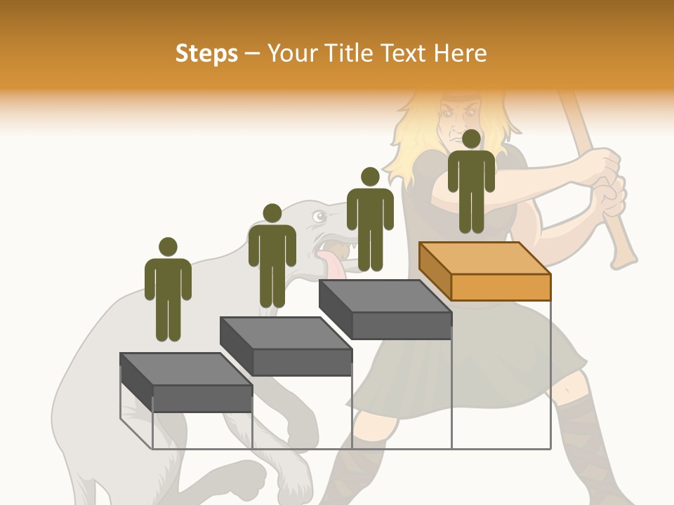 Cu Chulainn Brave Kilt PowerPoint Template