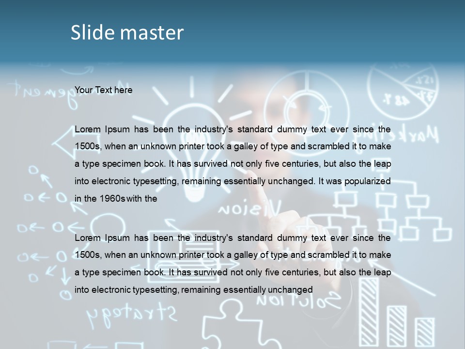 Economic Businessman Analysis PowerPoint Template