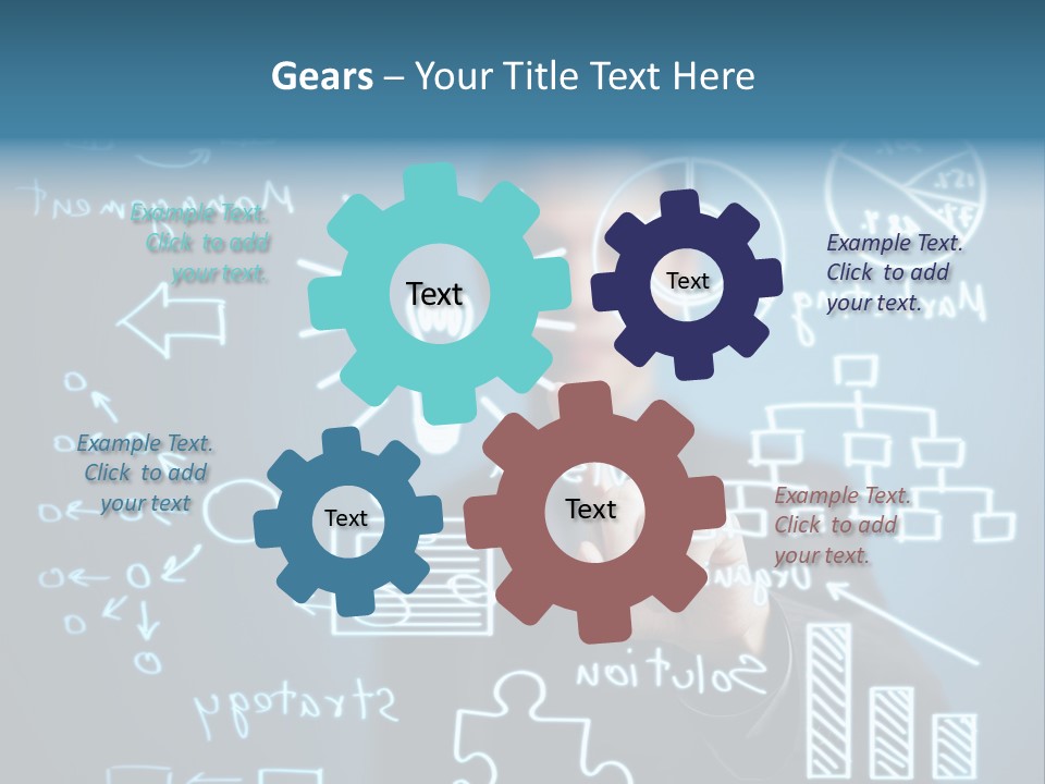Economic Businessman Analysis PowerPoint Template