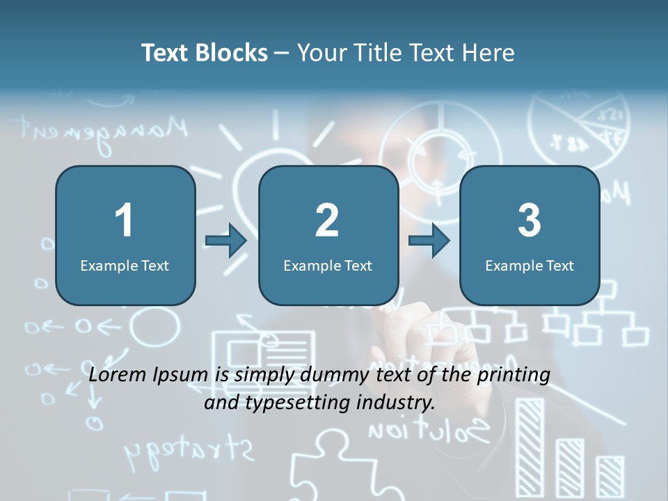 Economic Businessman Analysis PowerPoint Template