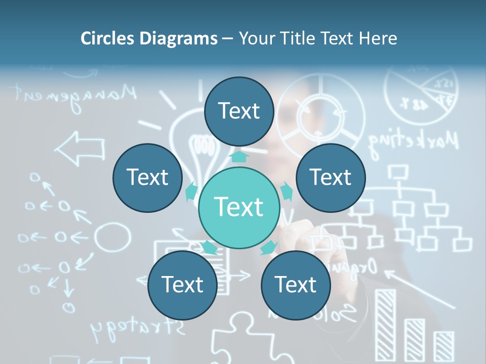Economic Businessman Analysis PowerPoint Template