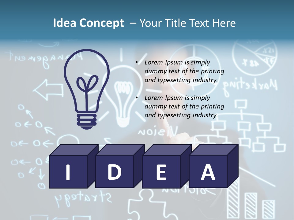 Economic Businessman Analysis PowerPoint Template