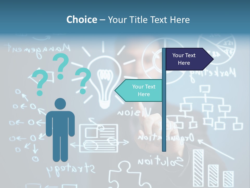 Economic Businessman Analysis PowerPoint Template