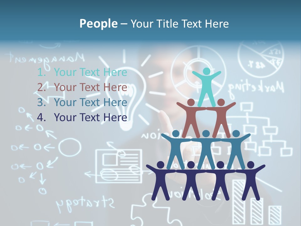 Economic Businessman Analysis PowerPoint Template