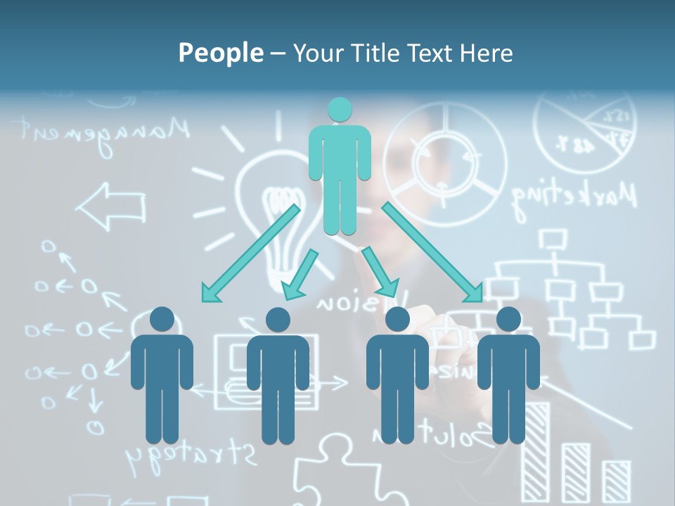 Economic Businessman Analysis PowerPoint Template