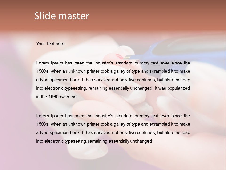 Human Wound Medical PowerPoint Template