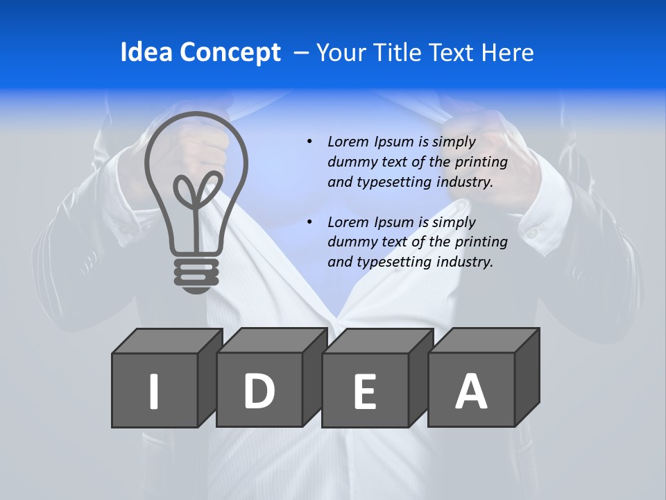 Change Undress Shirt PowerPoint Template