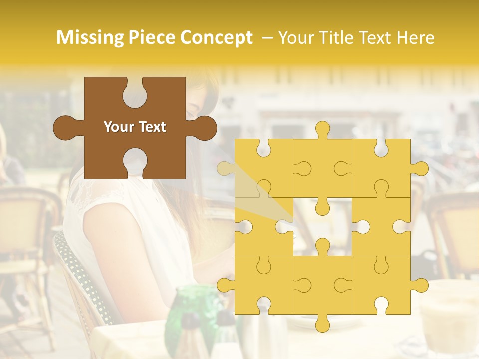 Person Outside Communication PowerPoint Template