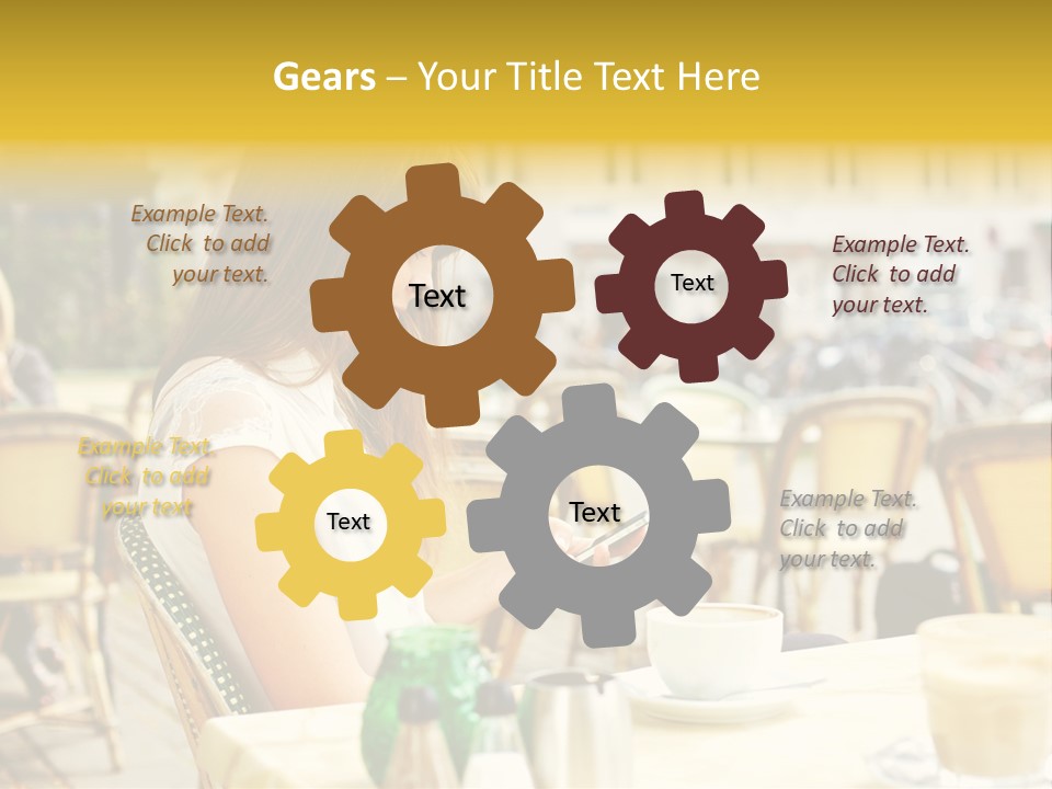 Person Outside Communication PowerPoint Template