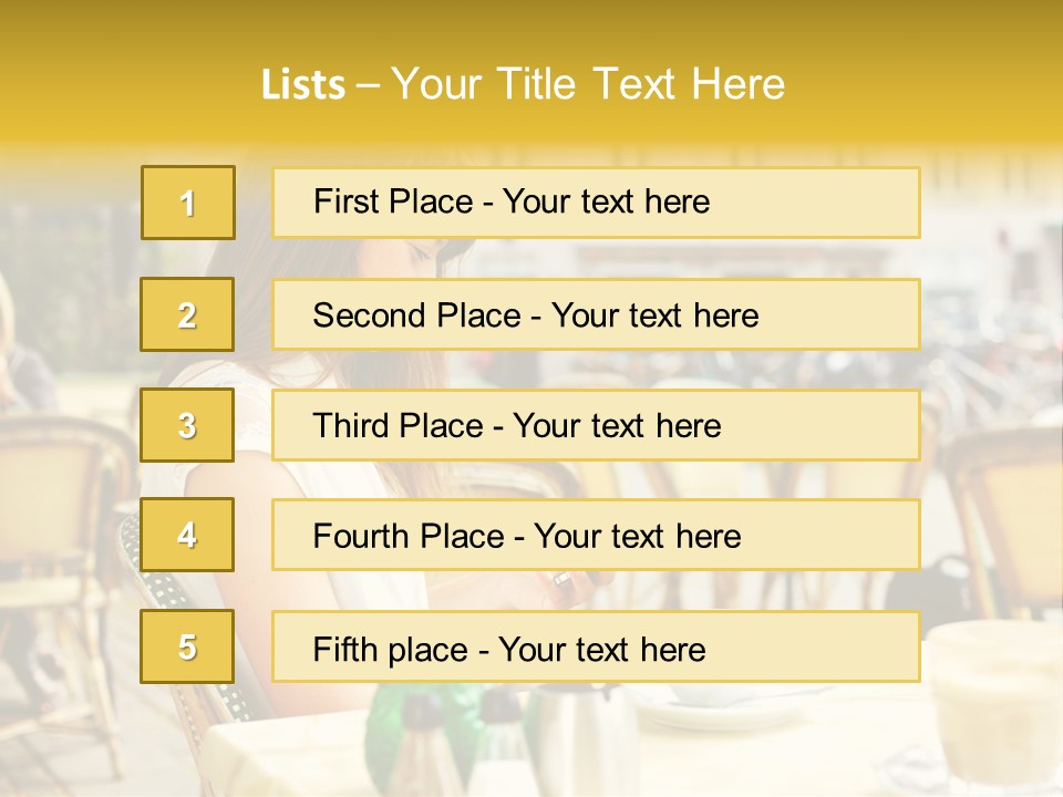 Person Outside Communication PowerPoint Template