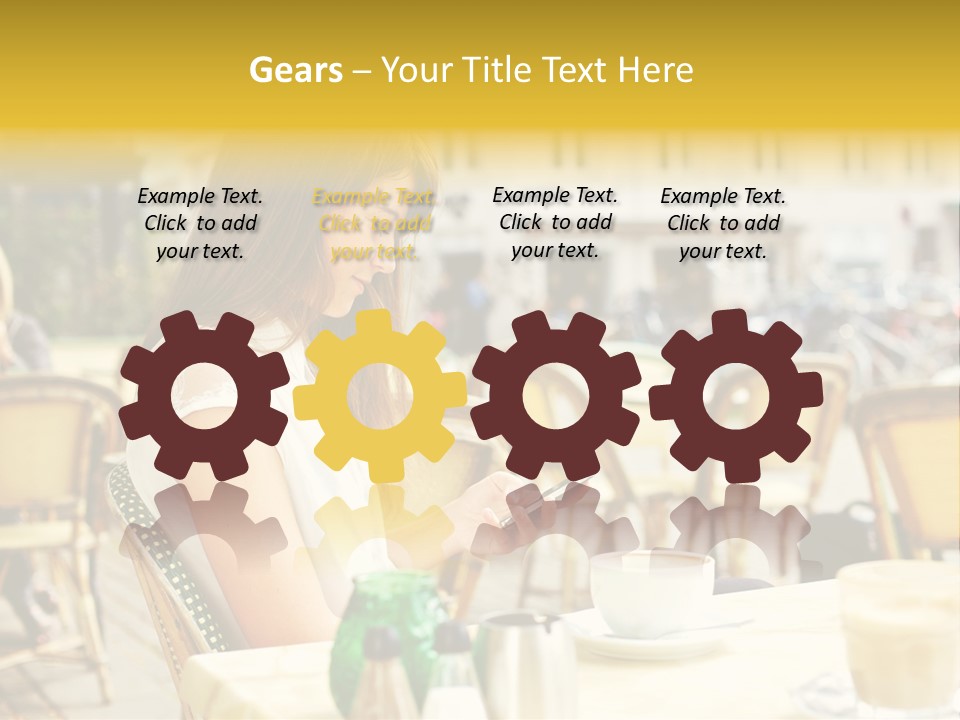 Person Outside Communication PowerPoint Template