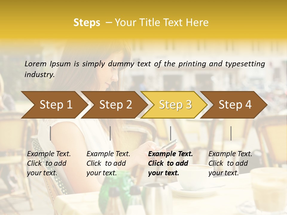 Person Outside Communication PowerPoint Template