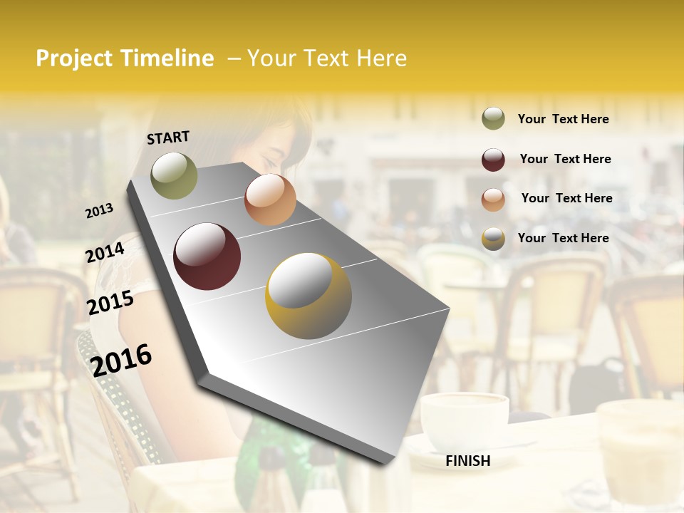 Person Outside Communication PowerPoint Template