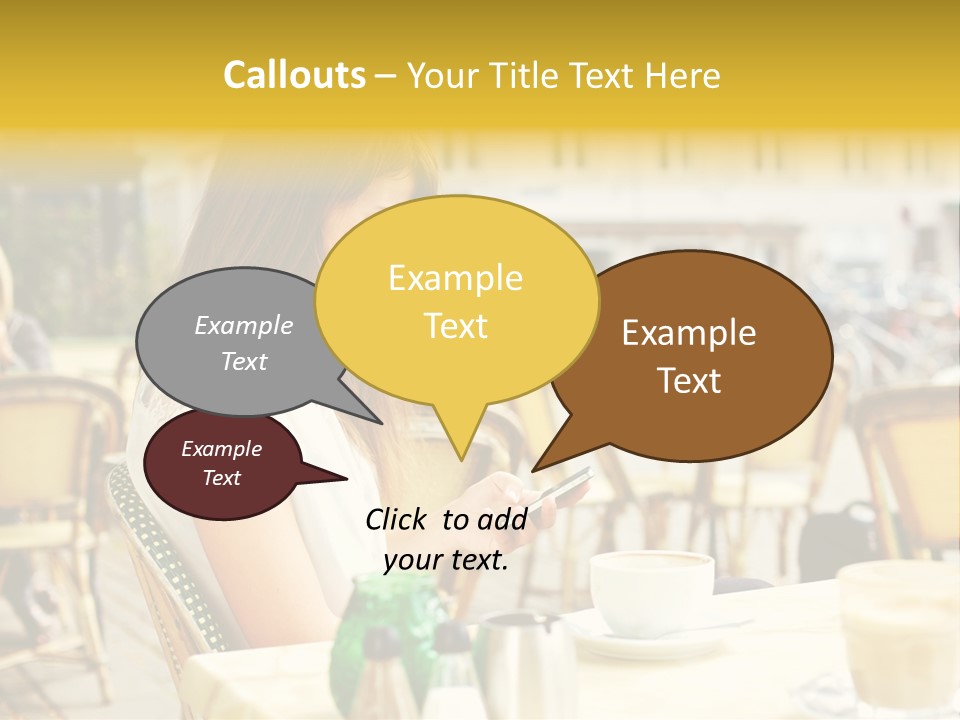 Person Outside Communication PowerPoint Template