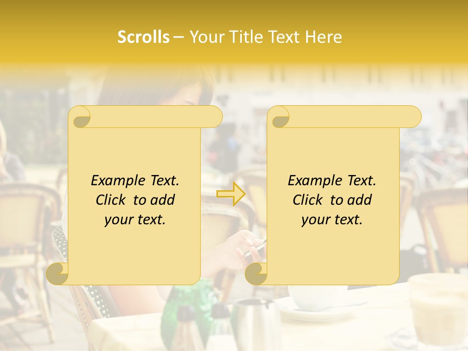 Person Outside Communication PowerPoint Template
