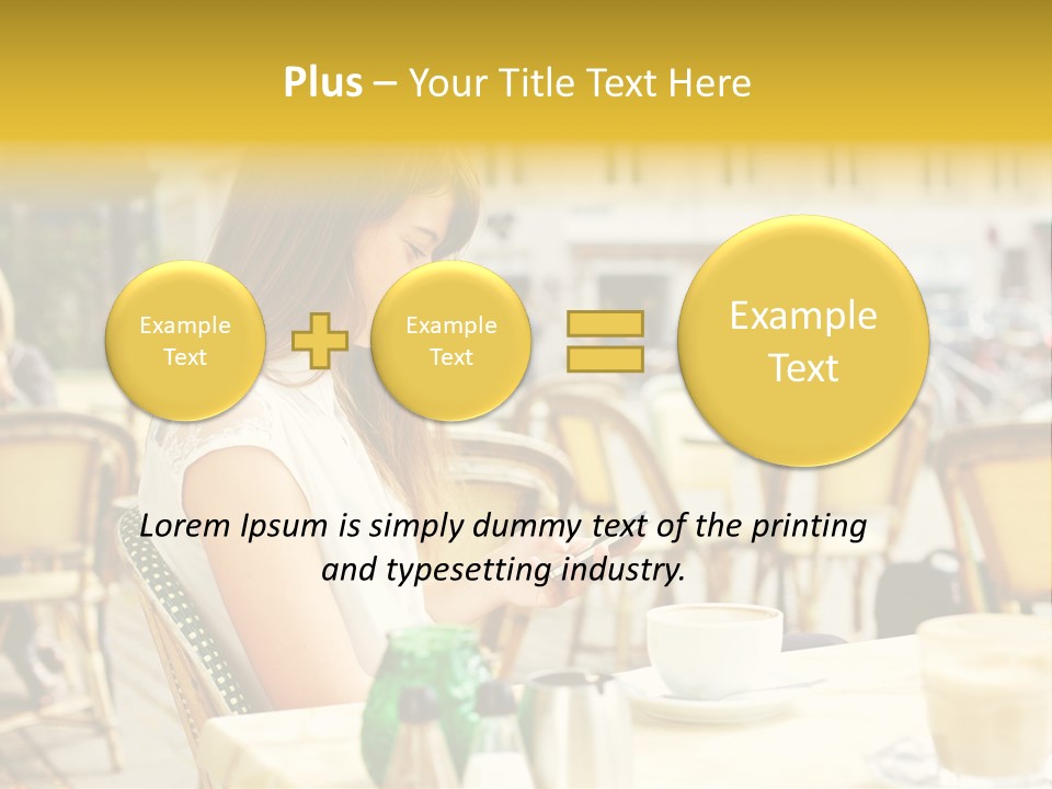 Person Outside Communication PowerPoint Template