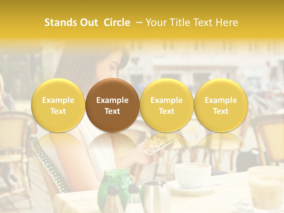 Person Outside Communication PowerPoint Template