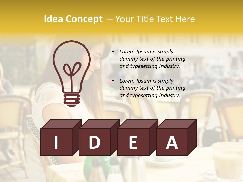 Person Outside Communication PowerPoint Template