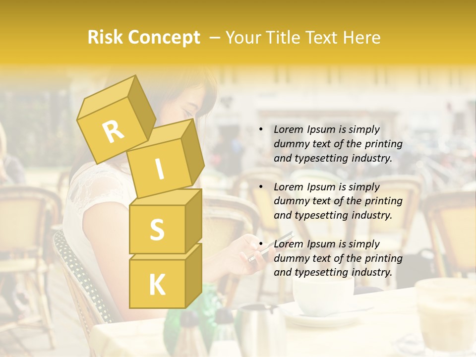 Person Outside Communication PowerPoint Template