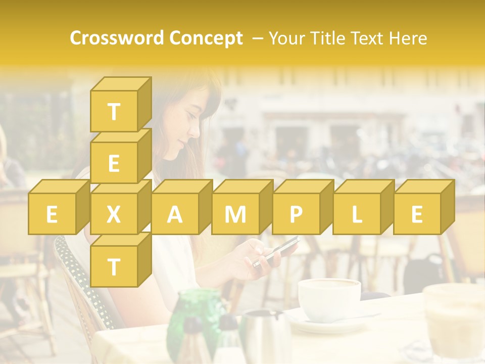 Person Outside Communication PowerPoint Template