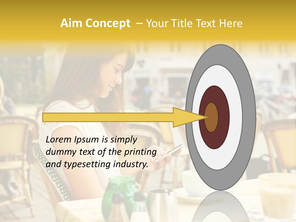Person Outside Communication PowerPoint Template