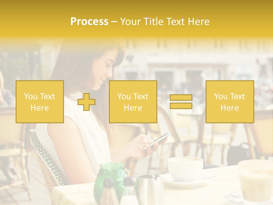 Person Outside Communication PowerPoint Template