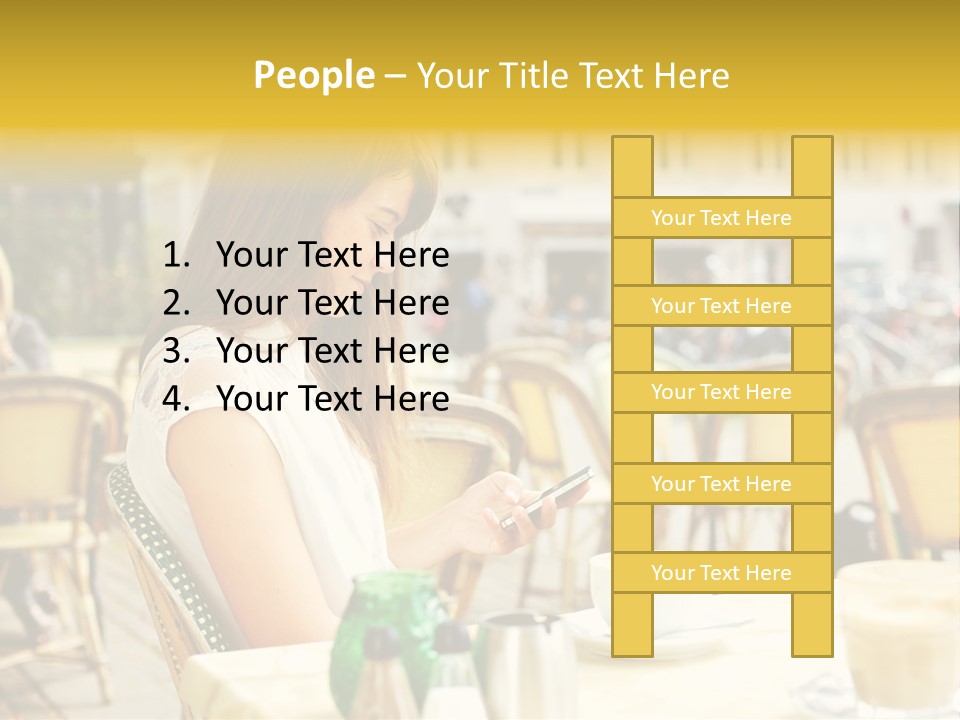 Person Outside Communication PowerPoint Template