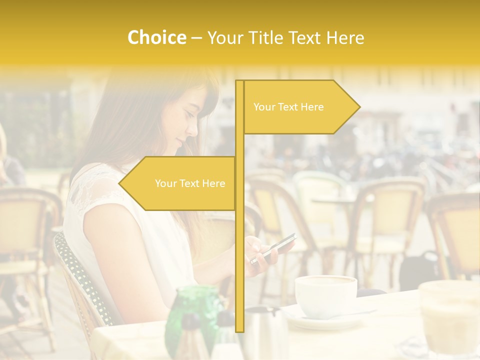 Person Outside Communication PowerPoint Template