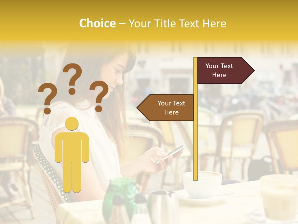 Person Outside Communication PowerPoint Template